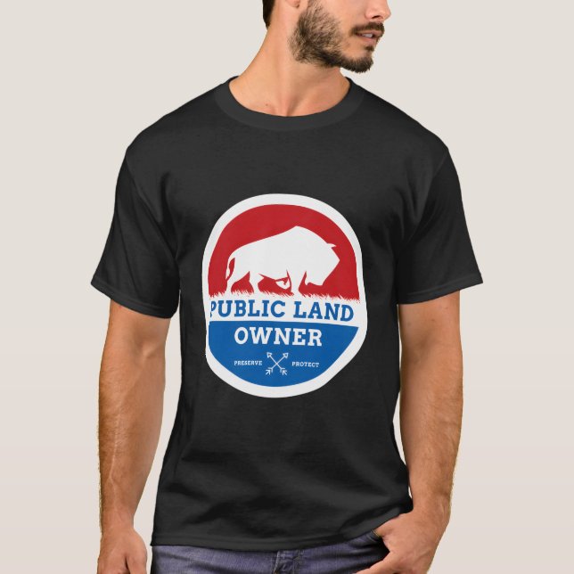 Öffentliche Grundstückseigentümer Jagen im Freien T-Shirt (Vorderseite)