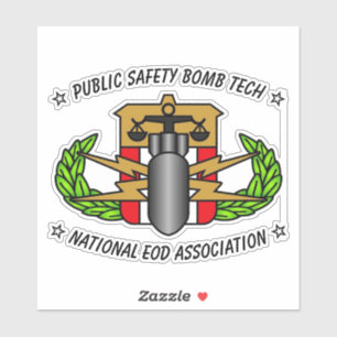 ÖFFENTLICHE SICHERHEITSBOMB-TECH-STICKER AUFKLEBER