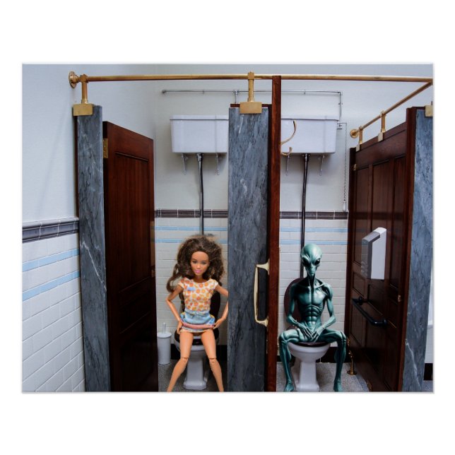 Öffentliche Toiletten. Poster (Vorderseite)