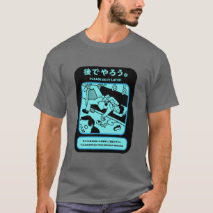 Öffentliche Werbung in der japanischen U-Bahn in T T-Shirt