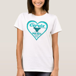 Öffentliche Zervix-Ankündigung - sm/lrg-Zellkrebs T-Shirt