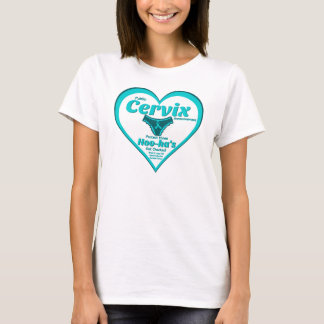 Öffentliche Zervix-Ankündigung - sm/lrg-Zellkrebs T-Shirt