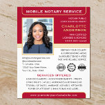 Öffentlicher Agent für öffentliche Mobilfunk-Notar Flyer<br><div class="desc">Mit den klassischen Business-Flyern "Mobile Notary Service" schaffen Sie ein berufliches Aussehen. Eine stilvolle Vorlage, die mit Ihrem Foto, Namen, Details und Logo oder Akkreditierungssymbolen personalisiert ist. Alle Texte und Bilder können angepasst oder gelöscht werden, sodass Sie die gewollt Informationen einschließen können. Ein effektiver Weg, um Ihr Geschäft zu fördern...</div>