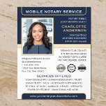 Öffentlicher Agent für öffentliche Mobilkredite Bl Flyer<br><div class="desc">Mit den klassischen Business-Flyern "Mobile Notary Service" schaffen Sie ein berufliches Aussehen. Eine stilvolle Vorlage, die mit Ihrem Foto, Namen, Details und Logo oder Akkreditierungssymbolen personalisiert ist. Text und Bilder können angepasst oder gelöscht werden, sodass Sie die gewollt Informationen einschließen können. Ein effektiver Weg, um Ihr Geschäft zu fördern und...</div>