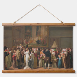 Öffentlicher Blick auf Davids "Coronation" im Louv Wandteppich Mit Holzrahmen