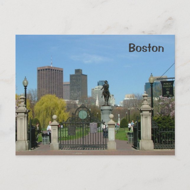 Öffentlicher Garten Postkarte (Vorderseite)