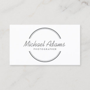 ÖFFENTLICHES CIRCLE-LOGO IN GRAY VISITENKARTE