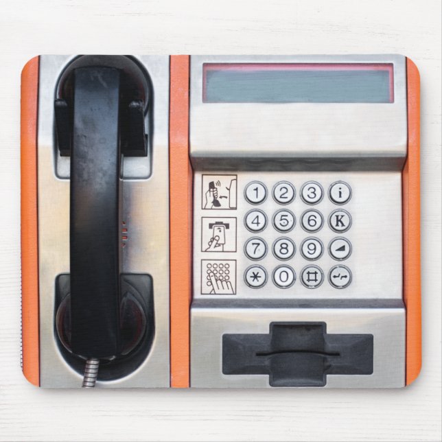Öffentliches Telefon Mousepad (Vorne)
