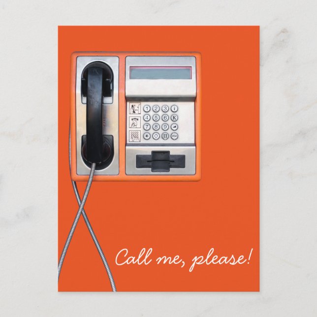Öffentliches Telefon Postkarte (Vorderseite)