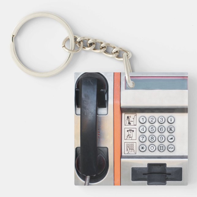 Öffentliches Telefon Schlüsselanhänger (Vorderseite)