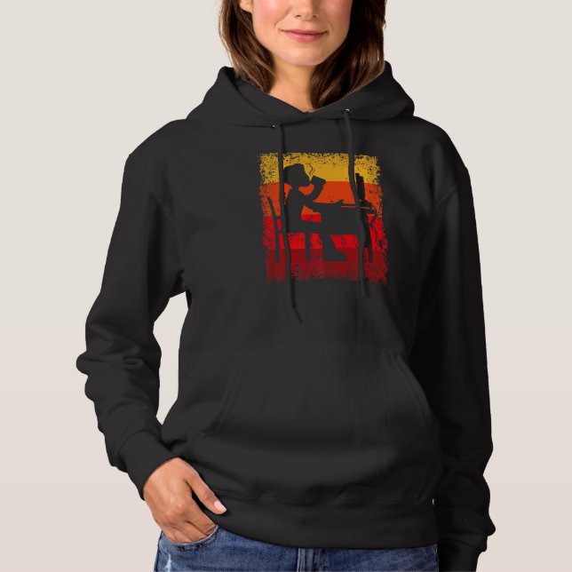 Office-Arbeitsprogrammierer Zuhause Office Vintag  Hoodie (Vorderseite)