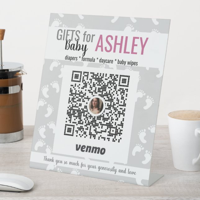 Office Baby Shower Ideas Venmo Sockelschild (In Situ)