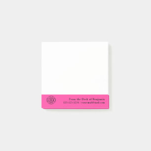 Office benutzerdefiniertes modernes einfaches Logo Post-it Klebezettel