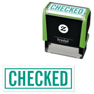 Office Business Checked Permastempel