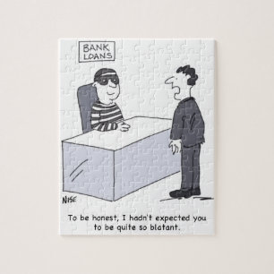 Office-Cartoon des Bankleiters