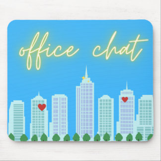 Office Chat Cityscape Blue Sky Mousepad