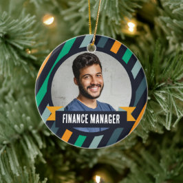 Office Christmas Tree - Finanzmanager Keramik Ornament