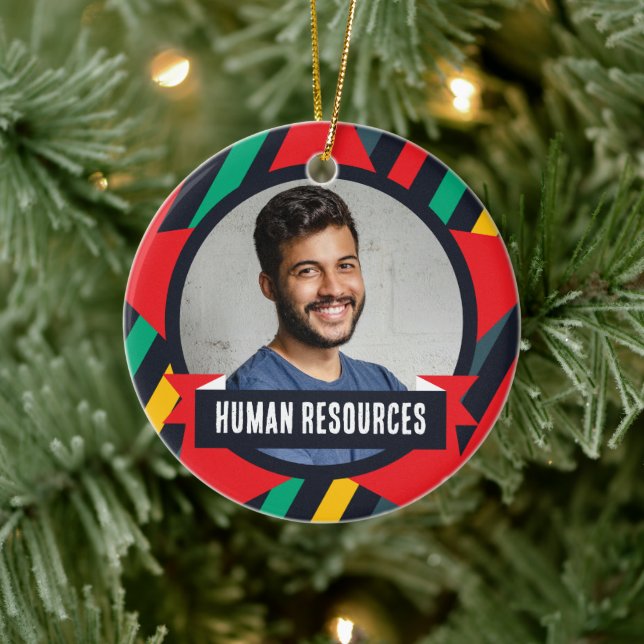 Office Christmas Tree - Humanressourcen Keramik Ornament (Baum)