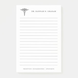 Office Customizable Lined Doktors Post-it Klebezettel