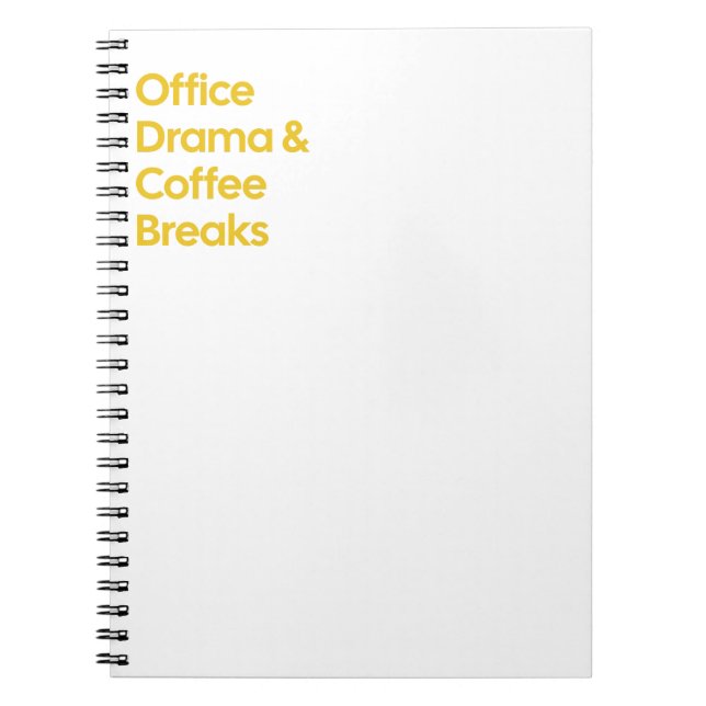 Office Drama & Coffee Breaks Notizblock (Vorderseite)