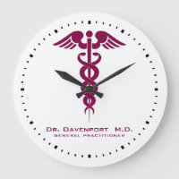 Office einfachen roten Caduceus-Doktors