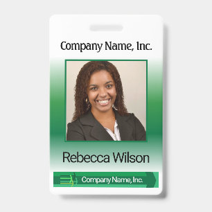 Office Employee Picture Abzeichen - Green Ausweis