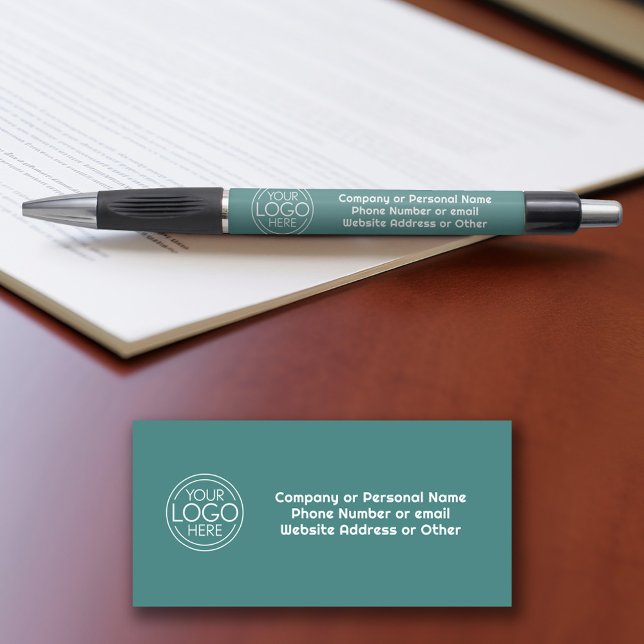 Office-Firmenlogo 3 Zeilen Text kann Farbe bearbei Kugelschreiber (Custom logo pens - Personalized Promotional products)