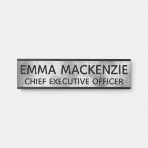 Office-Imitate Glasfasername Namensplatte Türschild