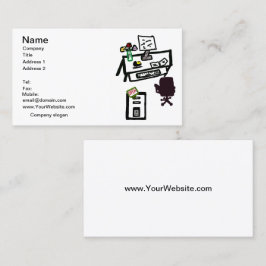 Office ist das OPEN Computer Desk Business Card Se Visitenkarte