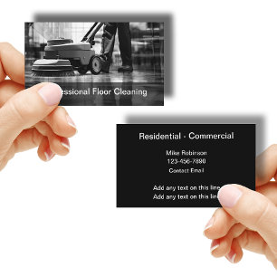 Office Janitor Kommerziell Clearing Business Cards Visitenkarte
