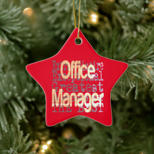 Office Manager Extraordinator Keramik Ornament
