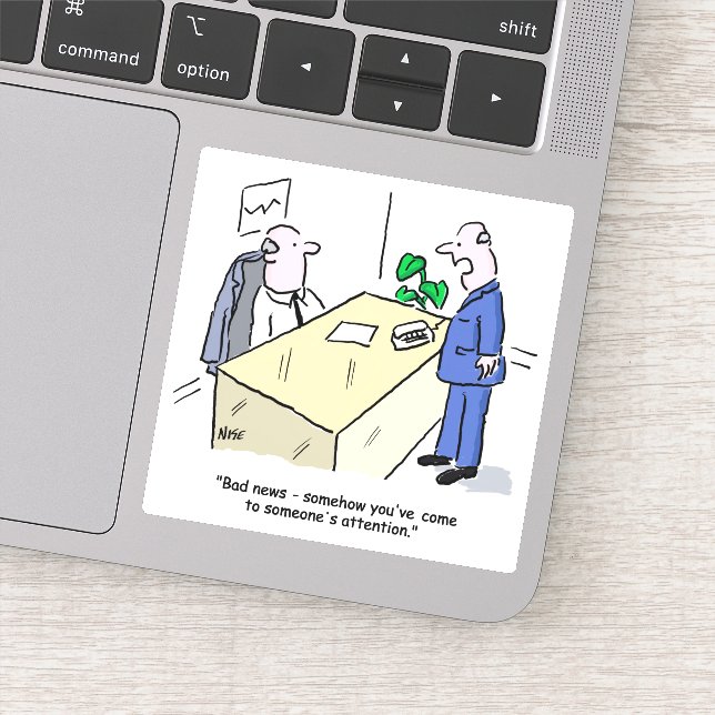 Office-Mitarbeiter wurde entdeckt Aufkleber (Detail)