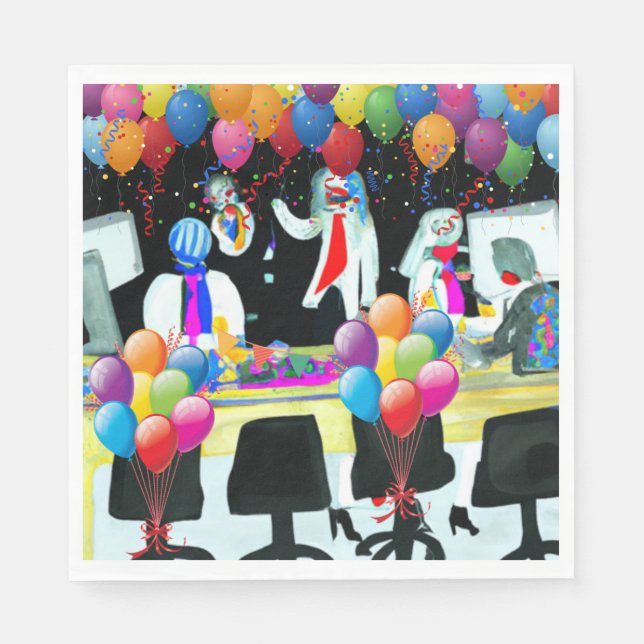 Office-Party Serviette (Vorderseite)