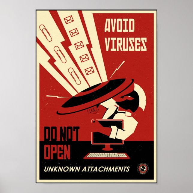 Office-Propaganda: Downloads vermeiden Poster (Vorne)