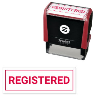 Office-REGISTRIERTE E-Mail-Briefmarke Permastempel