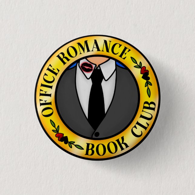 Office Romance Book Club Abzeichen Button (Vorderseite)