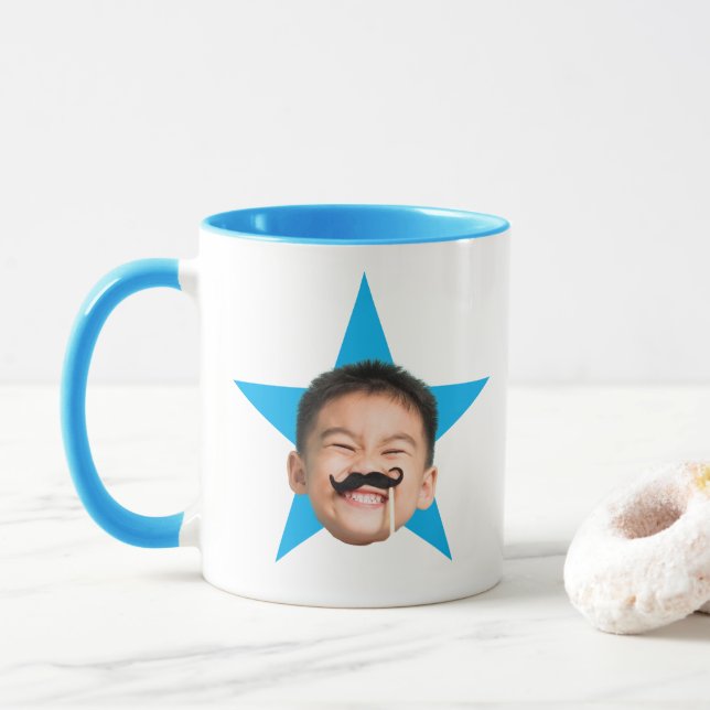 Office Star Tasse, Office TV Show Tasse, Gesichter Tasse (Mit Donut)