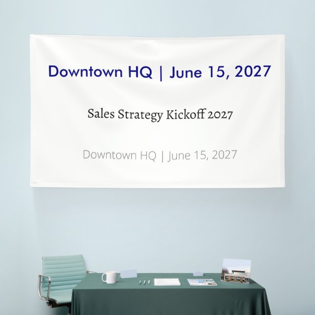 Office Vinyl Banner (Corporate Event) (Messe)