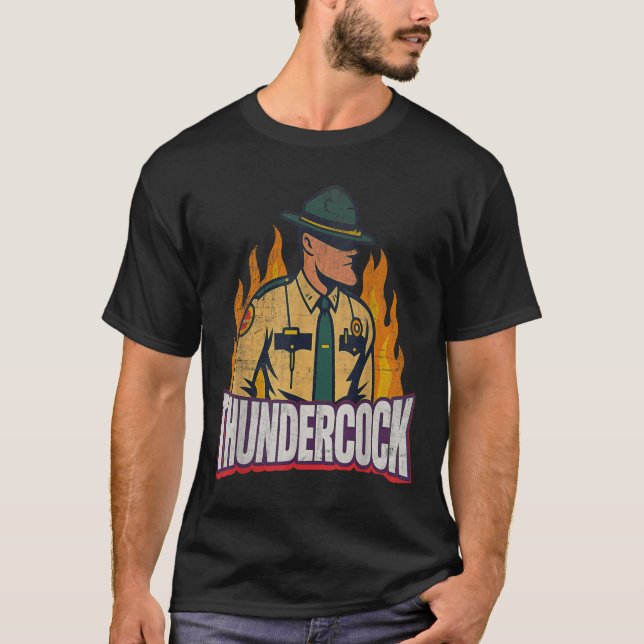 Officer Sergeant Cius Thunder Bodycam Funny Meme  T-Shirt (Vorderseite)