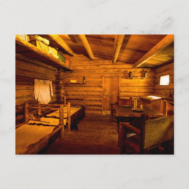 Officers Quarters Fort Clatsop - Lewis und Clark Postkarte (Vorderseite)