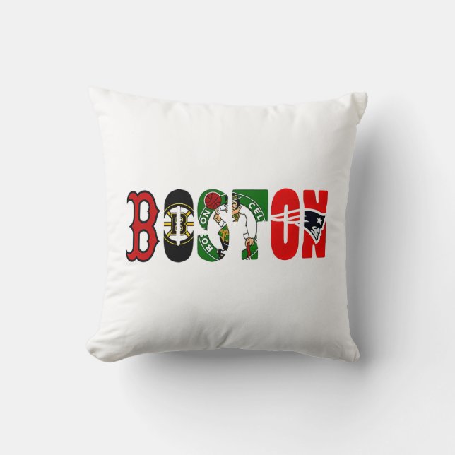 Official Boston Sport Teams T-Shirt Kissen (Vorderseite)