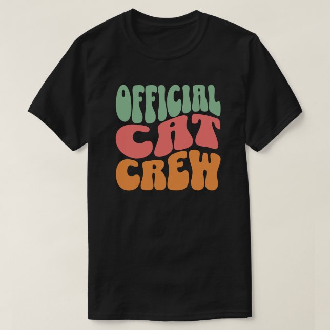 Official Cat Crew Funny Cat Lover T-Shirt (Design vorne)