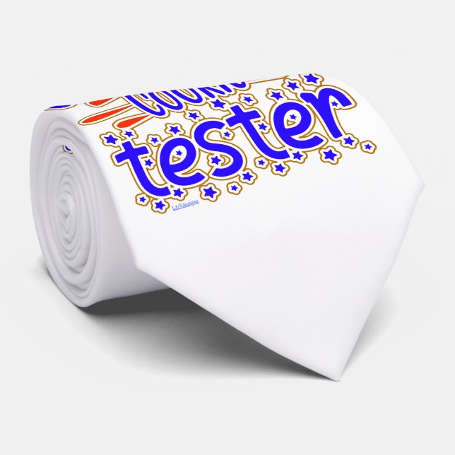 OFFICIAL COOKIE TESTER funny cookie party gift     Krawatte (Gerollt)