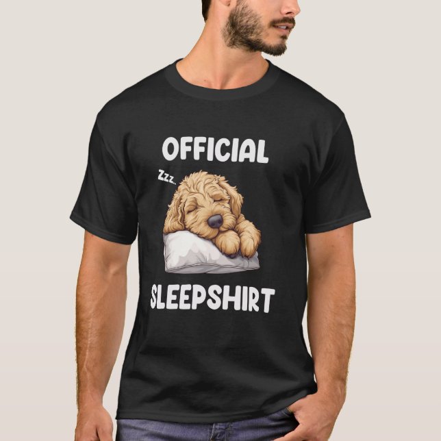 Official Doodle Sleepshirt Goldendoodle Dog Lover  T-Shirt (Vorderseite)