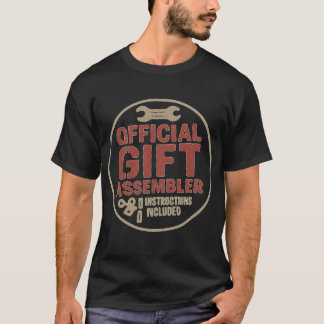 Official Gift Assembler Funny Dad Christmas Shirt