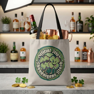 Official Irish Shenanigans Stash Retro Tote Bag Tasche
