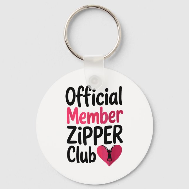 Official Member Zipper Club, Open Heart Byp Surger Schlüsselanhänger (Vorderseite)
