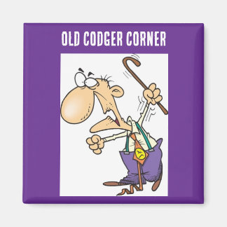 "Official Old Codger Corner" Magnet