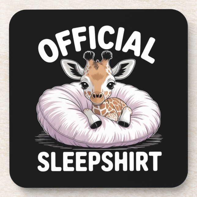  Official  Sleepshirt Giraffe Getränkeuntersetzer (Vorderseite)