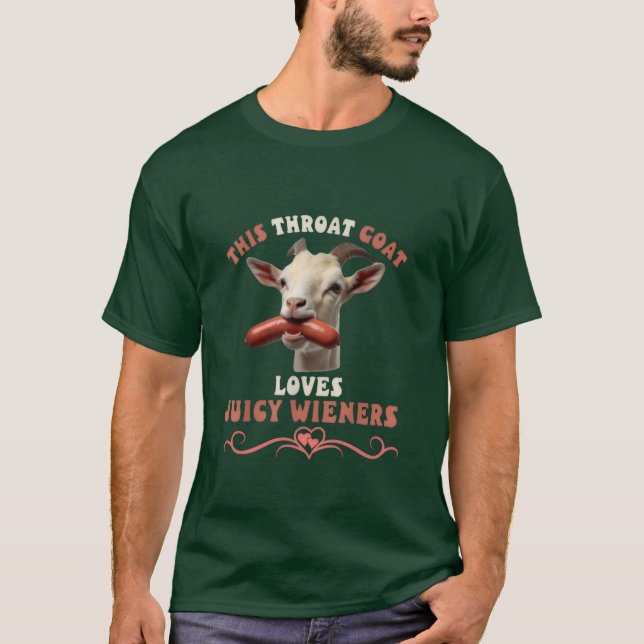 Official Throat Goat Wiener Inspector T-Shirt  (Vorderseite)